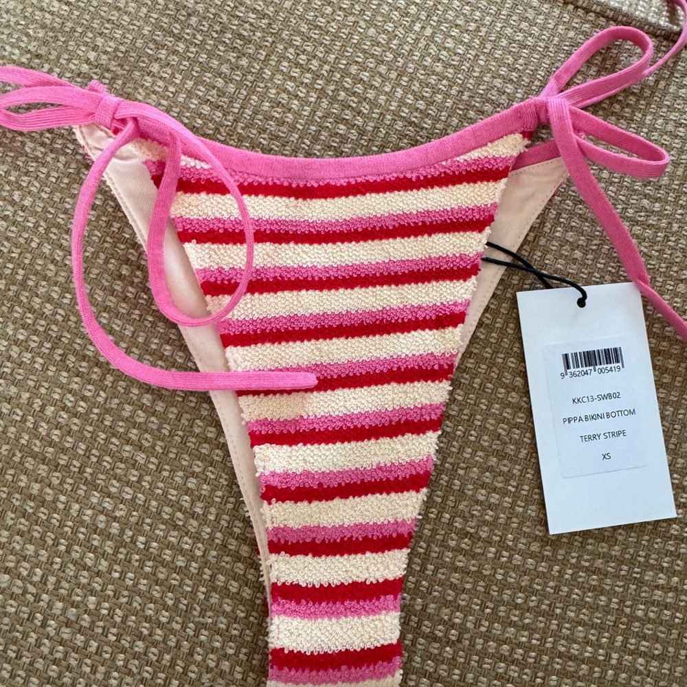 Kapri Striped Pink Bikini Bottom